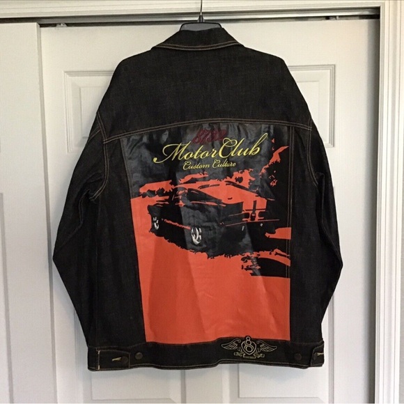 Eight 732 Motor Club Custom Culture Denim Jacket - Picture 2 of 4